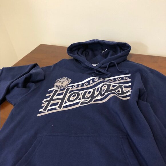 Georgetown Hoyas Unisex Blue Classic Hoodie Size L. - Picture 14 of 16